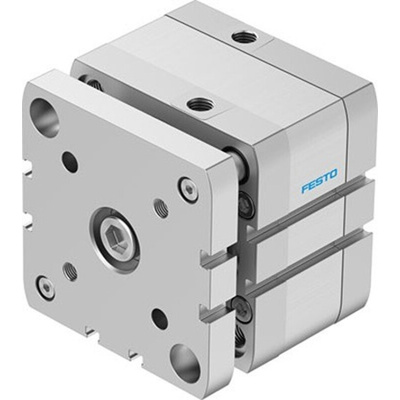 Festo Pneumatic Compact Cylinder - ADNGF-80-10, 80mm Bore, 10mm Stroke, ADNGF Series, Double Acting