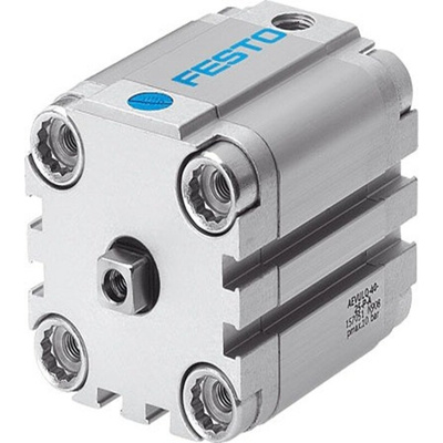 Festo Pneumatic Compact Cylinder - AEVULQ-50-15, 50mm Bore, 15mm Stroke, AEVULQ Series, Single Acting