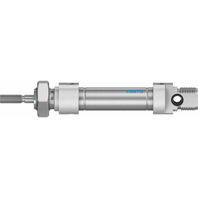 Festo Pneumatic Roundline Cylinder - 19183, 10mm Bore, 10mm Stroke, DSNU Series, Double Acting