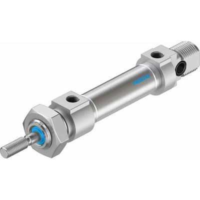 Festo Pneumatic Roundline Cylinder - 19183, 10mm Bore, 10mm Stroke, DSNU Series, Double Acting