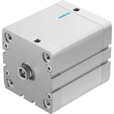 Festo Pneumatic Compact Cylinder - 572725, 80mm Bore, 80mm Stroke, ADN Series, Double Acting