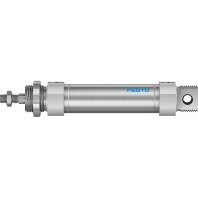 Festo Pneumatic Roundline Cylinder - 195983, 32mm Bore, 80mm Stroke, DSNU Series, Double Acting
