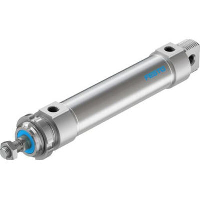 Festo Pneumatic Roundline Cylinder - 196035, 40mm Bore, 125mm Stroke, DSNU Series, Double Acting