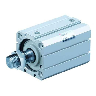 SMC Pneumatic Compact Cylinder - 32mm Bore, 40mm Stroke, C55 Series, Double Acting
