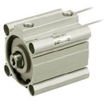 SMC Pneumatic Compact Cylinder - CDQ2BS32TF-15DCZ, 32mm Bore, 15mm Stroke, CQ2S Series, Double Acting