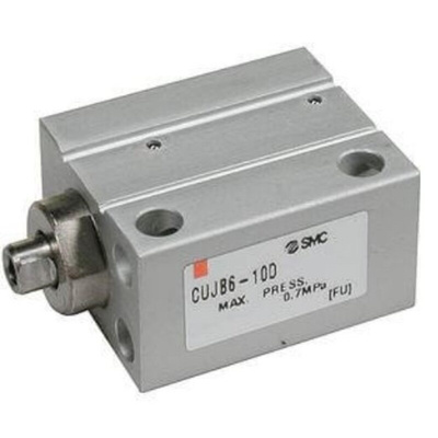 SMC Pneumatic Cylinder - CUJB20-35, 20mm Bore, 35mm Stroke, CUJ Series, Double Acting