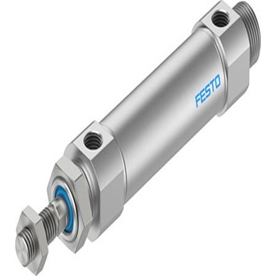 Festo Pneumatic Piston Rod Cylinder - DSNU-S-25, 25mm Bore, 100mm Stroke, DSNU Series, Double Acting