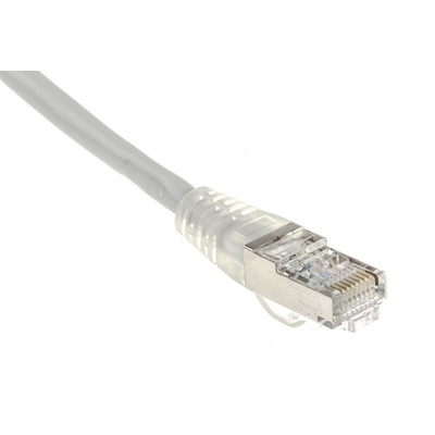 RS PRO Cat5e Male RJ45 to Male RJ45 Ethernet Cable, F/UTP, Grey PVC Sheath, 2m