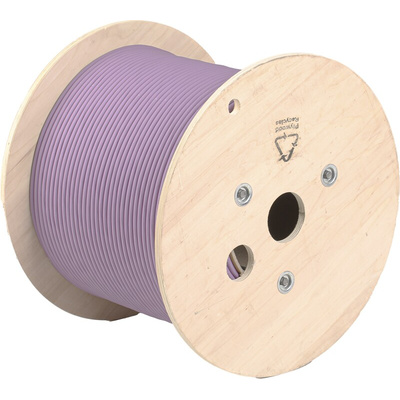 RS PRO Cat6 Ethernet Cable, F/UTP, Purple LSZH Sheath, 305m, Low Smoke Zero Halogen (LSZH)