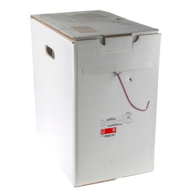 RS PRO Cat5e Ethernet Cable, U/UTP, Purple PVC Sheath, 305m, Low Smoke Zero Halogen (LSZH)