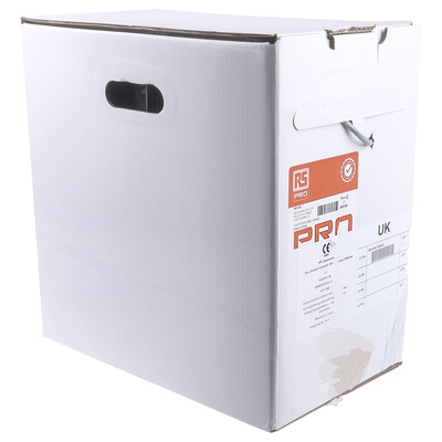 RS PRO Cat6 Ethernet Cable, U/UTP, Grey PVC Sheath, 305m