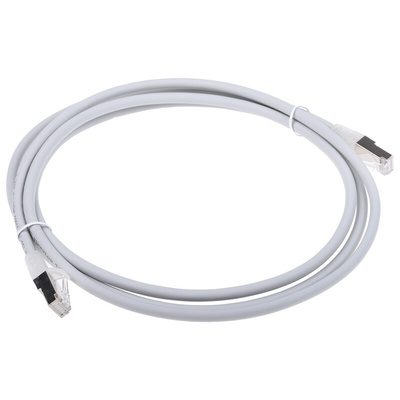 RS PRO Cat6 Male RJ45 to Male RJ45 Ethernet Cable, F/UTP, Grey LSZH Sheath, 2m