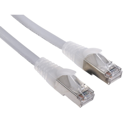 RS PRO Cat6 Male RJ45 to Male RJ45 Ethernet Cable, F/UTP, Grey LSZH Sheath, 2m