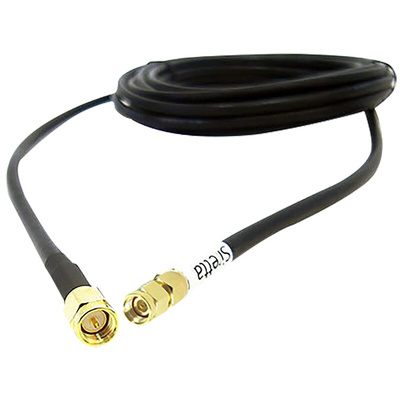 Siretta ASM Series Male SMA to Male RP-SMA Coaxial Cable, 20m, LLC200A Coaxial, Terminated