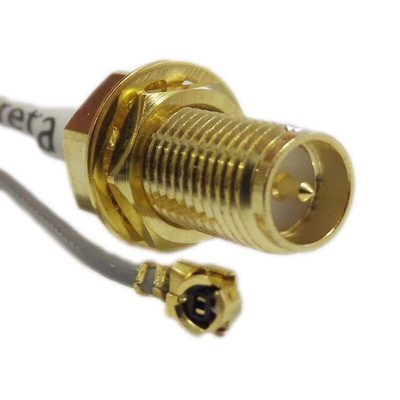 Siretta ASM Series Male U.FL to Female RP-SMA Coaxial Cable, 250mm, Terminated