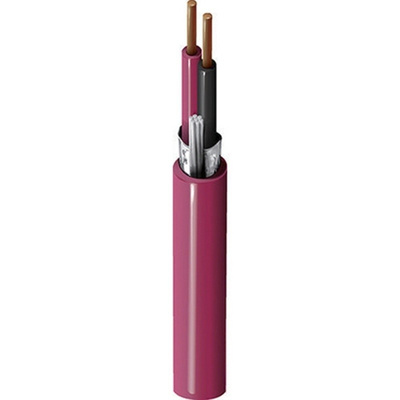 Belden 2 Core Lighting & Electrical Cable, Red Polyvinyl Chloride PVC Sheath 305m, 11 A 300 V ac