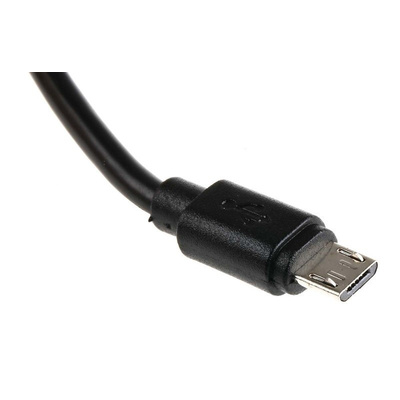 RS PRO Male USB A to Male USB Micro B USB Cable, 150mm, USB 2.0