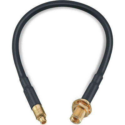 Wurth Elektronik Male MMCX to Female MMCX Coaxial Cable, 152.4mm, RG174 Coaxial, Terminated