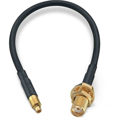 Wurth Elektronik Female SMA to Male MMCX Coaxial Cable, 152.4mm, RG174 Coaxial, Terminated