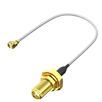 Samtec MH113 Series Male MHF1 to Female SMA Coaxial Cable, 100mm, RF Coaxial, Terminated