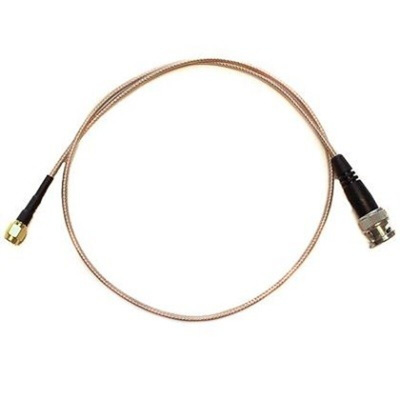 Mueller Electric Male BNC to Male SMA Coaxial Cable, 24in, RG316 Coaxial, Terminated