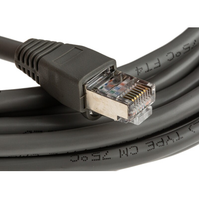 RS PRO Cat5e Male RJ45 to Male RJ45 Ethernet Cable, U/FTP, Grey, 5m