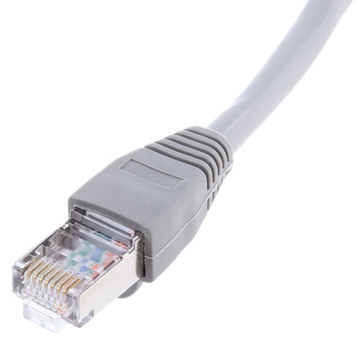RS PRO Cat5e Male RJ45 to Male RJ45 Ethernet Cable, U/FTP, Grey, 5m