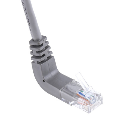 RS PRO Cat5e Male RJ45 to Male RJ45 Ethernet Cable, U/UTP, Grey PVC Sheath, 2m