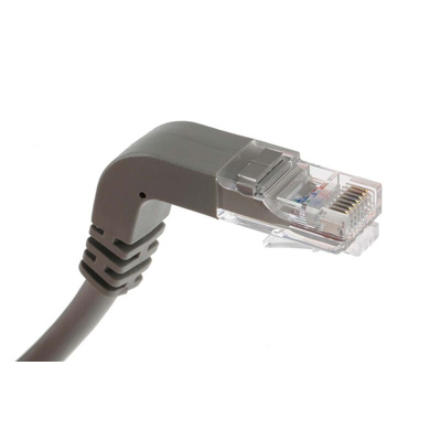 RS PRO Cat5e Male RJ45 to Male RJ45 Ethernet Cable, U/UTP, Grey PVC Sheath, 5m