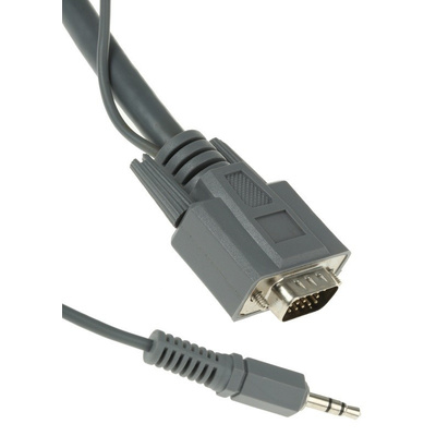 Roline Phono, VGA to Phono, VGA cable, Male to Male, 10m
