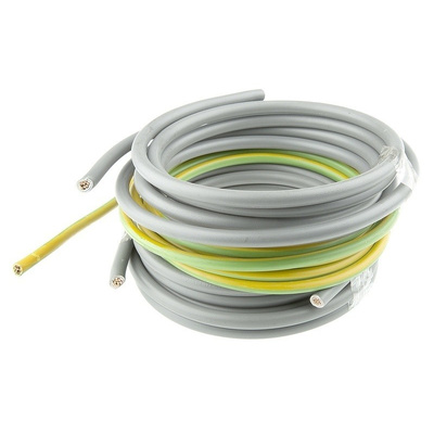 Prysmian 6181Y Conduit & Trunking Cable, 16 mm² CSA , 300/500 V, Grey PVC 3m