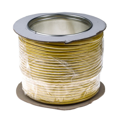 RS PRO Cat5 Ethernet Cable, U/UTP, Yellow PVC Sheath, 50m