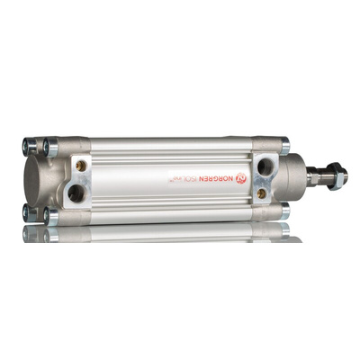 Norgren Pneumatic Piston Rod Cylinder - 63mm Bore, 100mm Stroke, PRA/802000/M Series, Double Acting
