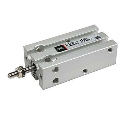 SMC Pneumatic Piston Rod Cylinder - 25mm Bore, 100mm Stroke, CU Series, Double Acting