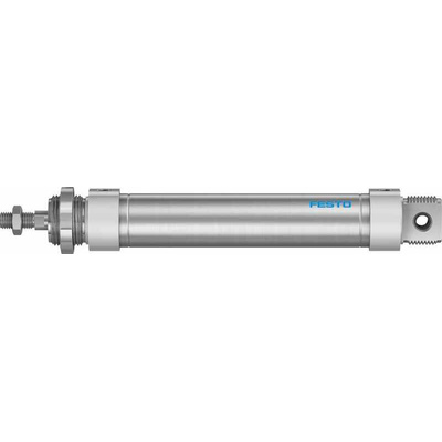 Festo Pneumatic Roundline Cylinder - 196025, 32mm Bore, 125mm Stroke, DSNU Series, Double Acting