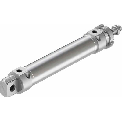 Festo Pneumatic Roundline Cylinder - 196025, 32mm Bore, 125mm Stroke, DSNU Series, Double Acting