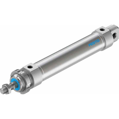Festo Pneumatic Roundline Cylinder - 196025, 32mm Bore, 125mm Stroke, DSNU Series, Double Acting