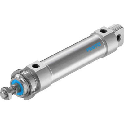 Festo Pneumatic Piston Rod Cylinder - 196034, 40mm Bore, 100mm Stroke, DSNU Series, Double Acting