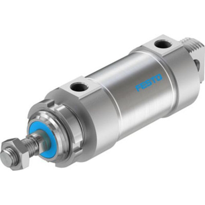 Festo Pneumatic Roundline Cylinder - 196051, 63mm Bore, 40mm Stroke, DSNU Series, Double Acting