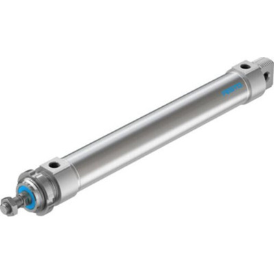Festo Pneumatic Roundline Cylinder - 195998, 40mm Bore, 250mm Stroke, DSNU Series, Double Acting