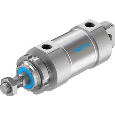 Festo Pneumatic Roundline Cylinder - 196050, 63mm Bore, 25mm Stroke, DSNU Series, Double Acting