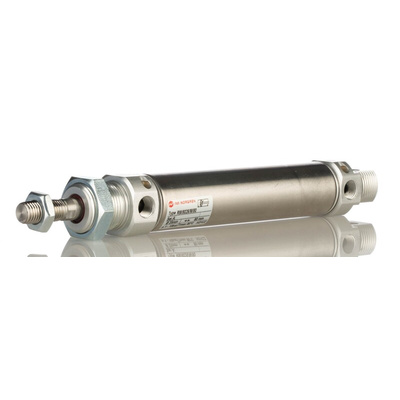 Norgren Pneumatic Roundline Cylinder - 26mm Bore, 80mm Stroke, RM/8026/M Series, Double Acting