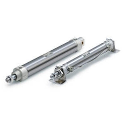 SMC Pneumatic Cylinder - 32mm Bore, 75mm Stroke, CDM2 Series, Double Acting