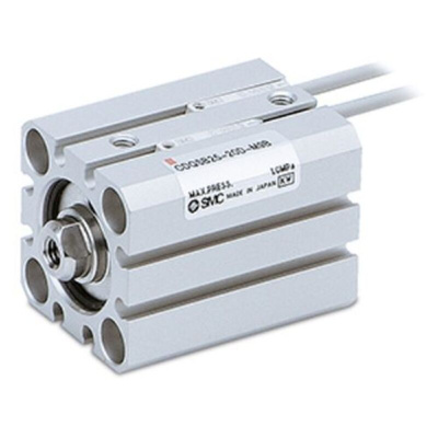 SMC Pneumatic Compact Cylinder - Cylinder Series CQS, 12mm Bore, 100mm Stroke, CQS Series, Double Acting