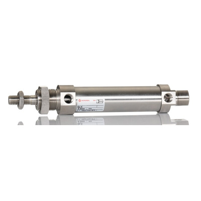 Norgren Double Acting Cylinder - KM/8025/M/10, 25mm Bore, 10mm Stroke, KM/8000/M Series, Double Acting
