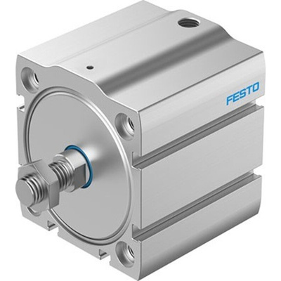 Festo Pneumatic Compact Cylinder - AEN-S-63, 63mm Bore, 10mm Stroke, AEN Series, Single Acting