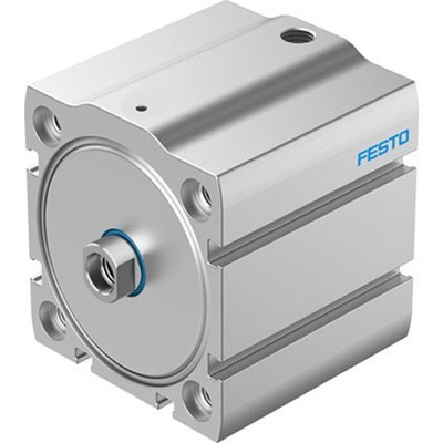 Festo Pneumatic Compact Cylinder - AEN-S-63, 63mm Bore, 25mm Stroke, AEN Series, Single Acting