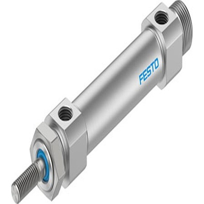 Festo Pneumatic Roundline Cylinder - DSNU-S-20, 20mm Bore, 80mm Stroke, DSNU Series, Double Acting