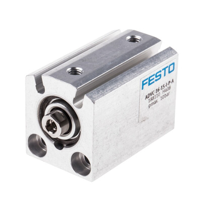 Festo Pneumatic Cylinder - 188110, 16mm Bore, 15mm Stroke, ADVC Series, Double Acting