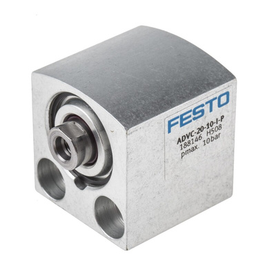 Festo Pneumatic Cylinder - 188146, 20mm Bore, 10mm Stroke, ADVC Series, Double Acting